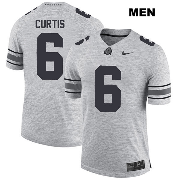 Ohio State Buckeyes Men's Kory Curtis #6 Gray Authentic Nike College NCAA Stitched Football Jersey KB19C53OZ